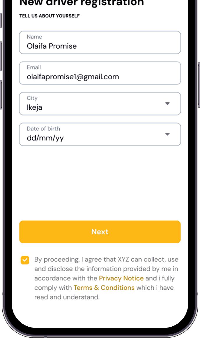 Easy Sign-Up Process