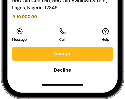 Accept Delivery Requests